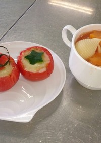 【簡単】おしゃれなトマトのファルシー