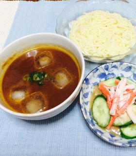 超簡単!レトルトカレーで冷やしつけ麺♪