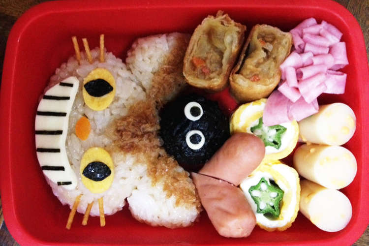 キャラ弁 簡単ネコバス弁当 レシピ 作り方 By メープルサン クックパッド 簡単おいしいみんなのレシピが362万品