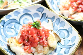 チキンソテーの、夏仕立て?