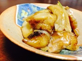 米ナスと鶏もも肉のくず煮