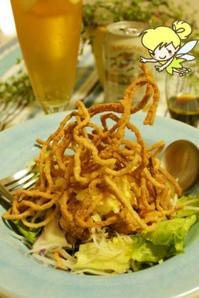チキン南蛮なBARI SOBAサラダ♪