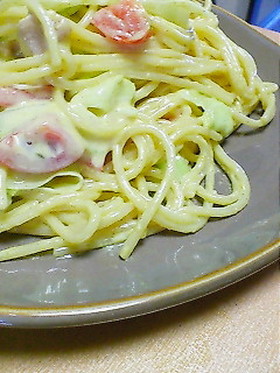 こくこく♪カレマヨスパゲッティー