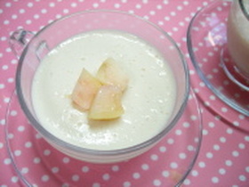 白桃と豆腐のムース