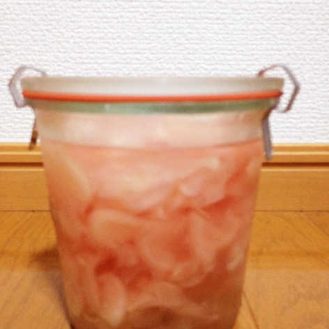 梅酢de新生姜の甘酢漬け