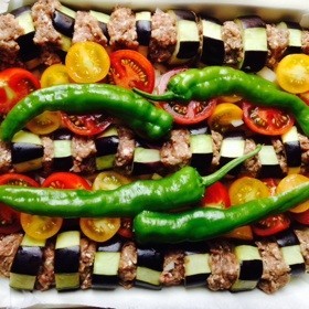 トルコ ナスのケバブ