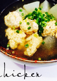冬瓜と鶏団子のトロトロ煮♬ヘルシー料理
