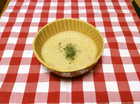 低脂肪乳☆さっぱりヘルシーコーンスープ