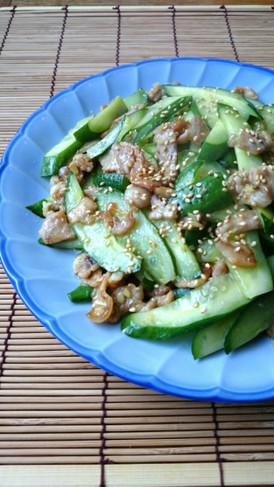 夏バテ解消☆やみつき胡瓜と豚肉の炒めもの