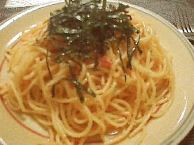 明太子スパゲッティの写真