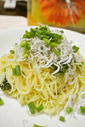 しらすたっぷり爽やか冷製パスタ