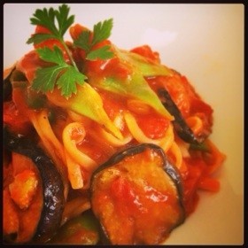 メゼッタロースト赤ピーマンのリングイネのレシピ