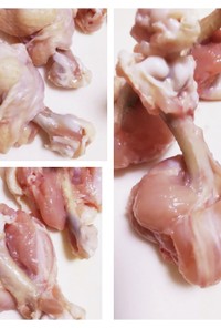 鶏手羽中、骨付き肉の下処理方法＊骨抜き
