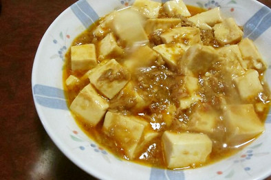 シーチキンの麻婆豆腐の写真