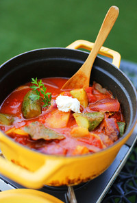 夏野菜◎クミンとナツメグの赤トマトスープ