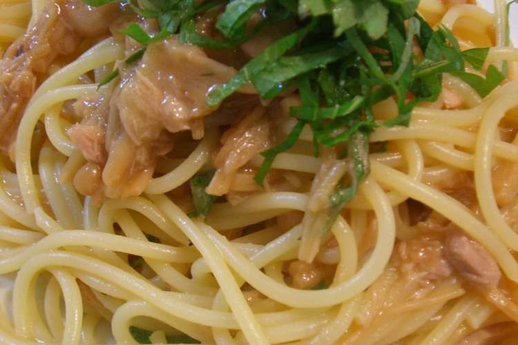 ワンボウルで なめ茸とツナのパスタ レシピ 作り方 By とむまろ クックパッド