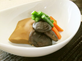 ツナ入り高野豆腐と干し椎茸のあまから煮