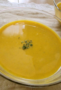 簡単！冷凍かぼちゃの絶品冷製スープ♪