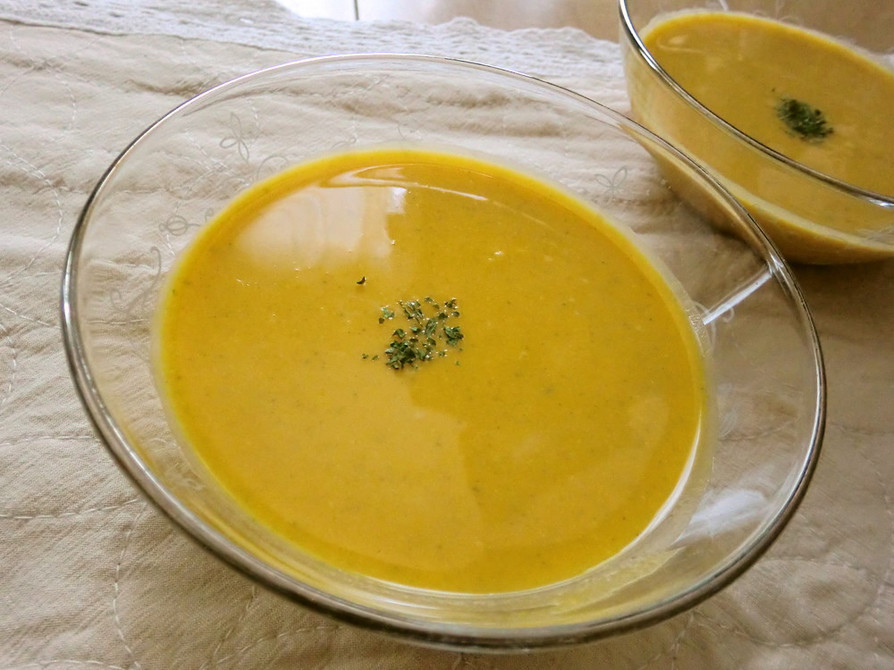 簡単！冷凍かぼちゃの絶品冷製スープ♪の画像