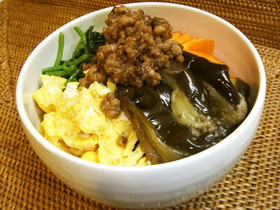 野菜たっぷり5色のナムル丼