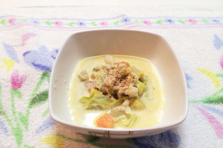 犬のご飯 チキン豆乳スープ レシピ 作り方 By Ruuちゃんママ クックパッド