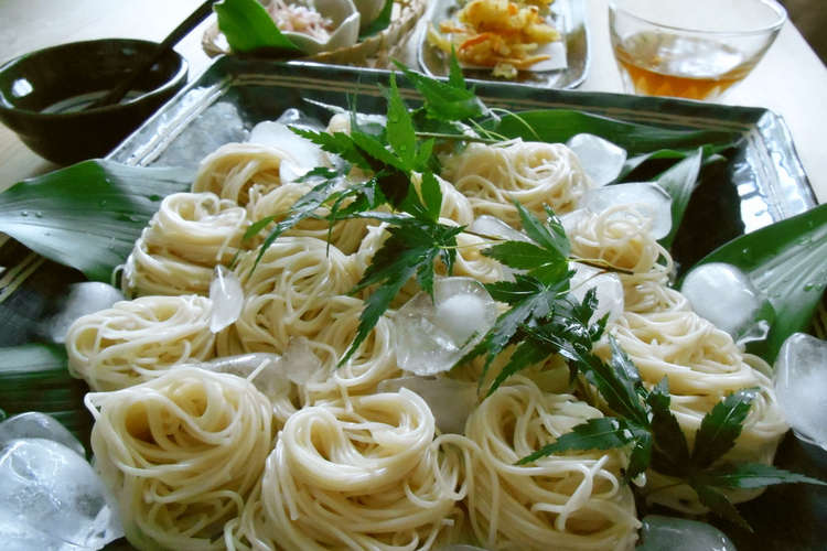 涼しげ そうめんの盛り付け レシピ 作り方 By カルピネット クックパッド 簡単おいしいみんなのレシピが355万品