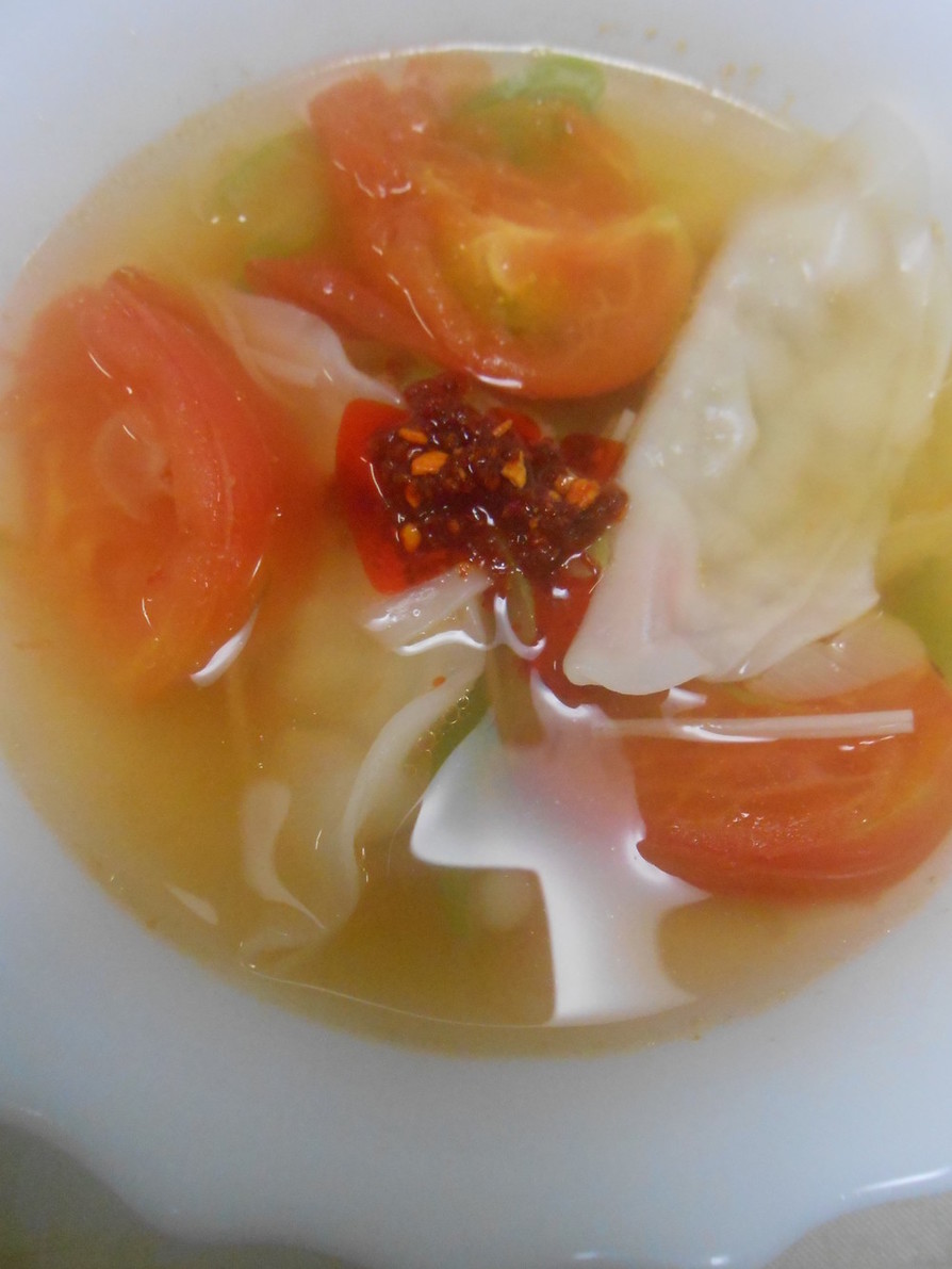 餃子スープ・夏風味の画像