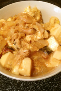 鰻と豆腐の卵和え　節約レシピ