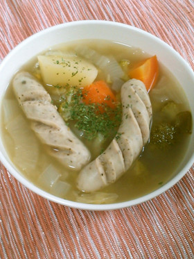 ウインナーで! 野菜ゴロゴロポトフ☆