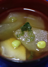 枝豆と冬瓜のスープ