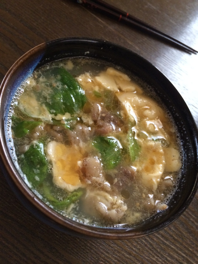 中華風残り物スープの画像