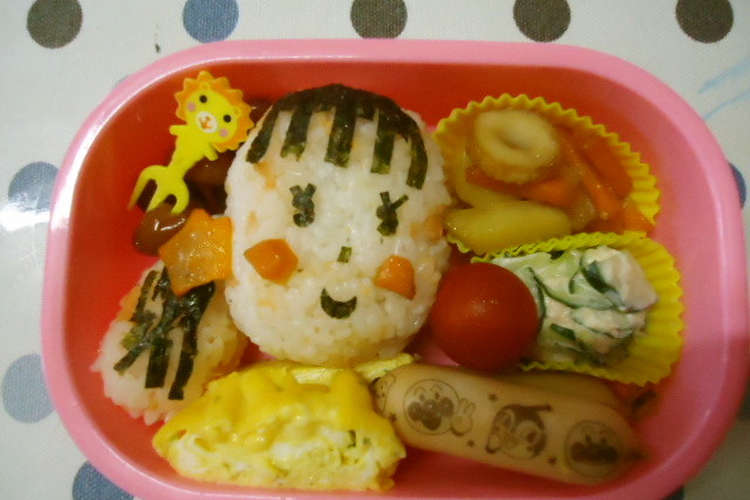 ママの顔のデコ弁 レシピ 作り方 By たかこ クックパッド