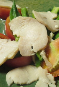 鶏ハムと夏野菜サラダ