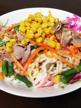 時短!簡単コープ坦々麺風そうめん