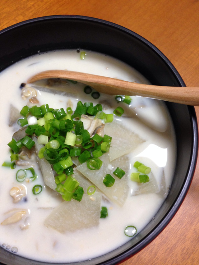 和風クラムチャウダーのスープかけご飯の画像