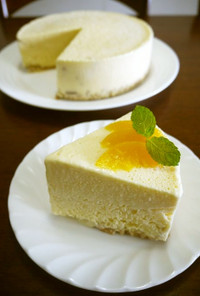 黄桃のフローズンヨーグルトケーキ♪