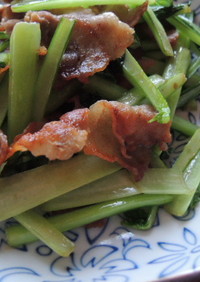 豚ﾊﾞﾗと小松菜のｼｬｷっと炒め