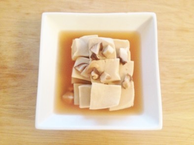 簡単版。甘さ控えめ。高野豆腐の煮物。の写真