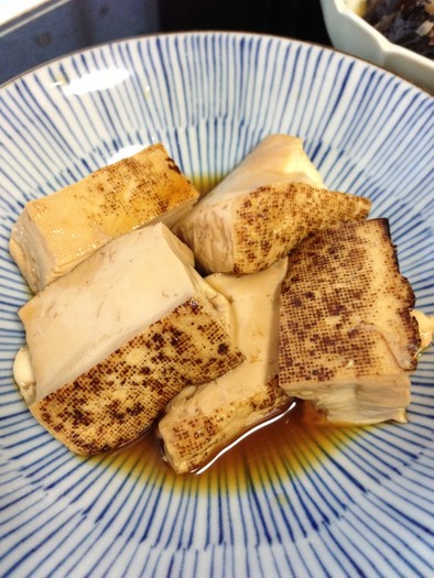 焼き豆腐の甘辛煮の写真