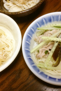 レンジで簡単そうめんのトッピング２種