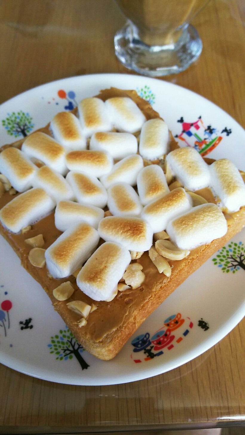 マシュマロトースト☆ピーナッツバターの画像