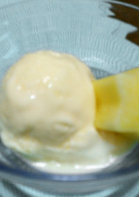 牛乳のバニラアイスクリーム　