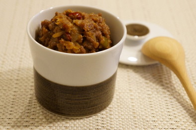 韓国風ピリ辛肉味噌の写真
