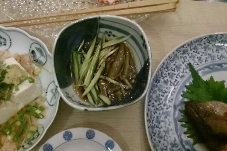 簡単キュウリとじゅんさいの酢の物 レシピ 作り方 By ナピト クックパッド