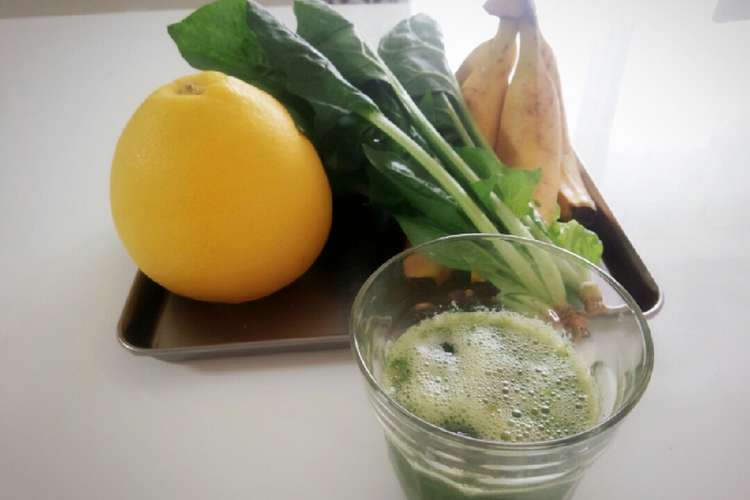 朝ヘルシーグリーンスムージー レシピ 作り方 By アベリ クックパッド