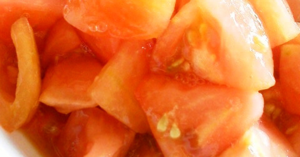 簡単あと一品 子供大好きトマトの甘酢和え レシピ 作り方 By 郁 クックパッド 簡単おいしいみんなのレシピが366万品