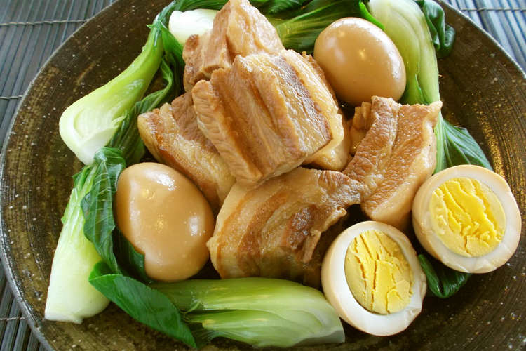豚の角煮 ラフテー 味玉 レシピ 作り方 By シシュポス クックパッド