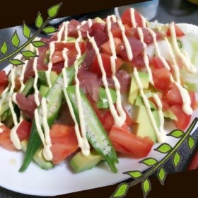 ハワイアン風♪アヒポキ丼の画像