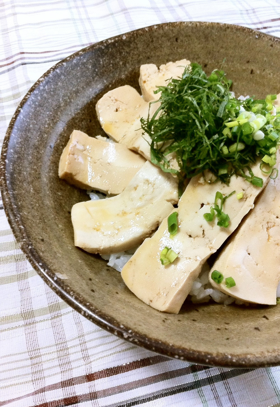 豆腐の漬け丼の画像