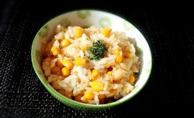混ぜる!バター醤油とうもろこしご飯♬